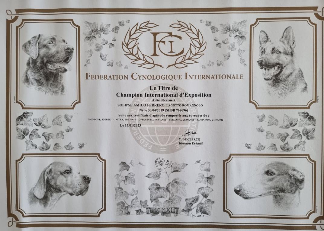Internationaler Champion -Titel für Ferrero
